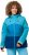 Ulla Popken HYPRAR Colorblock Fully Lined Ski Jacket Bright Turquoise - Vestes - 
