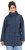 Ulla Popken Raindrop Print Longline Waterproof Jacket Navy - Vestes - 