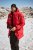 JAY-PI Warm Quilted Parka Dual Function Windproof and Water Repellent Red - Vestes - Vestes Homme Grandes Tailles