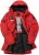 JAY-PI Warm Quilted Parka Dual Function Windproof and Water Repellent Red - Vestes - Vestes Homme Grandes Tailles