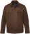 JP1880 Leather Jacket Nubuck Shirt Collar Brown - Vestes - Vestes Homme Grandes Tailles