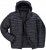 JAY-PI Lightly Quilted Jacket with a Hoodie Black - Vestes - Vestes Homme Grandes Tailles