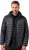 JAY-PI Lightly Quilted Jacket with a Hoodie Black - Vestes - Vestes Homme Grandes Tailles