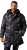 JP1880 Quilted Parka with Camouflage Drawstring Waist Black - Vestes - Vestes Homme Grandes Tailles