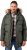 JP1880 Quilted Parka Lightweight and Warm with Faux Fur Hood Dark Green - Vestes - Vestes Homme Grandes Tailles