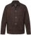 JP1880 Leather Jacket Goat Suede Shirt Collar Dark Brown - Vestes - Vestes Homme Grandes Tailles