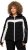 Ulla Popken HYPRAR Chevron Stripe Triple Function Quilted Fully Lined Ski Jacket Black - Vestes - 