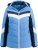 Ulla Popken HYPRAR Chevron Stripe Triple Function Quilted Fully Lined Ski Jacket Pastel Petrol - Vestes - 