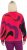 Ulla Popken Abstract Print Zip Fleece Jacket Pink Berry - Vestes - 
