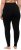 Ulla Popken Basic Stretch Knit Ankle Length Leggings Black - Jeans & Pantalons Femme Grandes Tailles – Plus Size - 