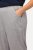 Ulla Popken Pull On Knit Straight Leg Pocket Pants Light Grey Melange - Pantalons - Pantalons femme grande taille