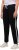 Ulla Popken Side Stripe Adjustable Drawstring Waist Joggers Black - Jeans & Pantalons Femme Grandes Tailles – Plus Size - 