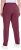 Ulla Popken Basic Drawstring Elastic Waist Cotton Blend Joggers Dark Berry - Jeans & Pantalons Femme Grandes Tailles – Plus Size - 