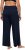 Ulla Popken Wide Leg Smocked Waist Knit Pants Night Blue - Jeans & Pantalons Femme Grandes Tailles – Plus Size - 