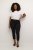 Kaffe Curve Ana Cropped Twill Jeggings Noir profond - Jeans & Pantalons Femme Grandes Tailles – Plus Size - 