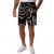 JP1880 Bermuda Shorts Soft Viscose All-over Print Black - Shorts - Shorts hommes grande taille