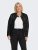 Only Carmakoma Robber Leather Jacket Black - Vestes en cuir - 
