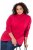 Ulla Popken Basic Long Sleeve Slim Fit Turtleneck Red - Sweatshirts & hoodies - Sweats, Hoodies & Maille Douillets