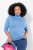 Ulla Popken Basic Long Sleeve Slim Fit Turtleneck Light Cornflower - Sweatshirts & hoodies - Sweats, Hoodies & Maille Douillets