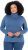 Ulla Popken Basic Long Sleeve Slim Fit Turtleneck Ink Blue - Sweatshirts & hoodies - 