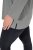 Ulla Popken Back To Basics V-Neck Relaxed Fit Cotton Tee Light Grey Melange - T-shirts - T-shirts pour femme