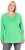 Ulla Popken Back To Basics V-Neck Relaxed Fit Cotton Tee Mint Green - T-shirts - 