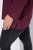 Ulla Popken Back To Basics V-Neck Relaxed Fit Cotton Tee Dark Berry - T-shirts - T-shirts pour femme