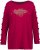 Ulla Popken Rhinestone Accent Statement Cutout Sleeve Stretch Knit Top Wine Red - T-shirts imprimés pour femme - 
