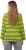 Ulla Popken Striped Hem Long Sleeve Tee Apple Green - T-shirts imprimés pour femme - 