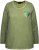 Ulla Popken Cold Dyed Sequined Heart Long Sleeve Tee Sage Green - T-shirts imprimés pour femme - 