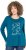 Ulla Popken Metallic Graphic Holiday Tee Teal - T-shirts imprimés pour femme - 