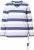 Ulla Popken Striped Knotted Hem Long Sleeve Tee Lavender - T-shirts imprimés pour femme - 