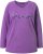 Ulla Popken Dream Rhinestone Lettering Long Sleeve Tee Light Plum - T-shirts imprimés pour femme - 