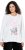 Ulla Popken Motivational Graphic Long Sleeve Tee Off-White - T-shirts imprimés pour femme - 