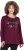 Ulla Popken Your Story Sequined Long Sleeve Tunic Tee Dark Ruby - T-shirts imprimés pour femme - 