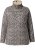 Ulla Popken Leopard Print Long Sleeve Ski Tee Black - T-shirts imprimés pour femme - 
