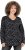 Ulla Popken Allover Printed Long Sleeve Tee Black - T-shirts imprimés pour femme - 