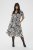 Kaffe Curve Alia Shirt Dress Black Chalk Animal - Robes midi - 