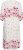 Kaffe Curve Rosa Midi Dress White Rose Border Flower - Robes - 
