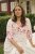 Kaffe Curve Rosa Midi Dress White Rose Border Flower - Robes - 