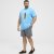 North Latitude T-Shirt Printed Turquoise - T-shirts - T-shirts Homme Grande Taille