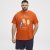 North Latitude T-Shirt Ice Cream Orange - T-shirts - T-shirts Homme Grande Taille