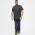 North Latitude T-Shirt 2-Pack Dark Grey Melange - T-shirts - T-shirts Homme Grande Taille