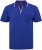 North Latitude Polo Pique V-Neck Blue - Polos - Polos homme grande taille
