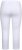 Ulla Popken Basic Stretch Knit Capris White - Jeans & Pantalons Femme Grandes Tailles – Plus Size - 