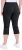 Ulla Popken Bengaline Elastic Waist Stretch Capri Pants Black - Jeans & Pantalons Femme Grandes Tailles – Plus Size - 