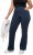 Ulla Popken Wide Leg Elastic Waist Mary Fit Marlene Stretch Jeans Denim Blue - Jeans & Pantalons Femme Grandes Tailles – Plus Size - 