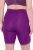 Ulla Popken Lace Hem Stretch Viscose Knit Bicycle Length Lounge Shorts Purple - Jeans & Pantalons Femme Grandes Tailles – Plus Size - 