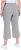 Ulla Popken Cool Linen Elastic Waist Capri Pants Light Grey Melange - Jeans & Pantalons Femme Grandes Tailles – Plus Size - 