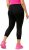 Ulla Popken Quick Dry Sport Crop Leggings Black - Jeans & Pantalons Femme Grandes Tailles – Plus Size - 